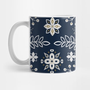 Pastel Wild Flower Folk Pattern Mug